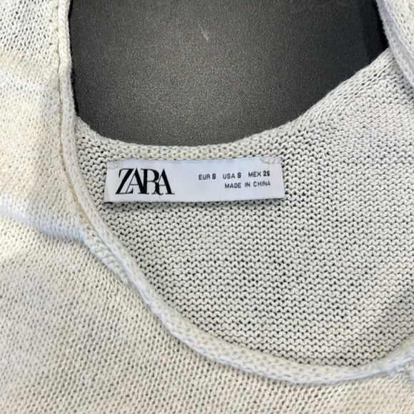 Zara women’s top smooth knitted linen with straps - Picture 3 of 5